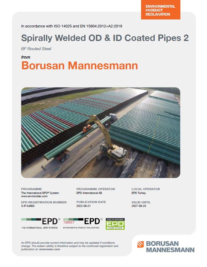 Spirally Welded OD & ID Coated Pipes 2