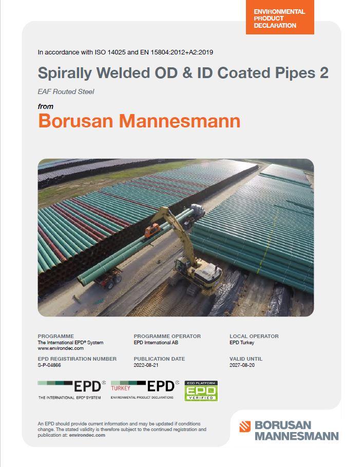 Spirally Welded OD & ID Coated Pipes 2
