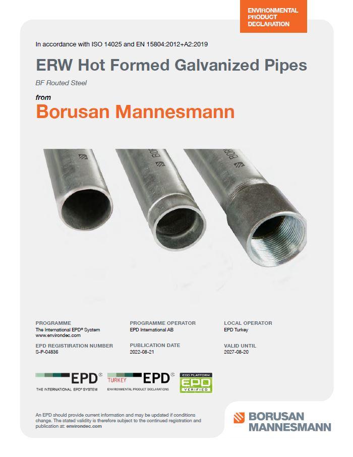 ERW Hot Formed Galvanized Pipes