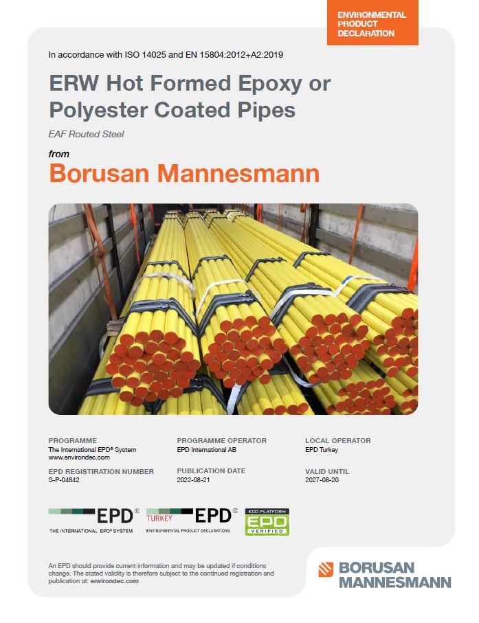 ERW Hot Formed Epoxy or Polyester Coated Pipes