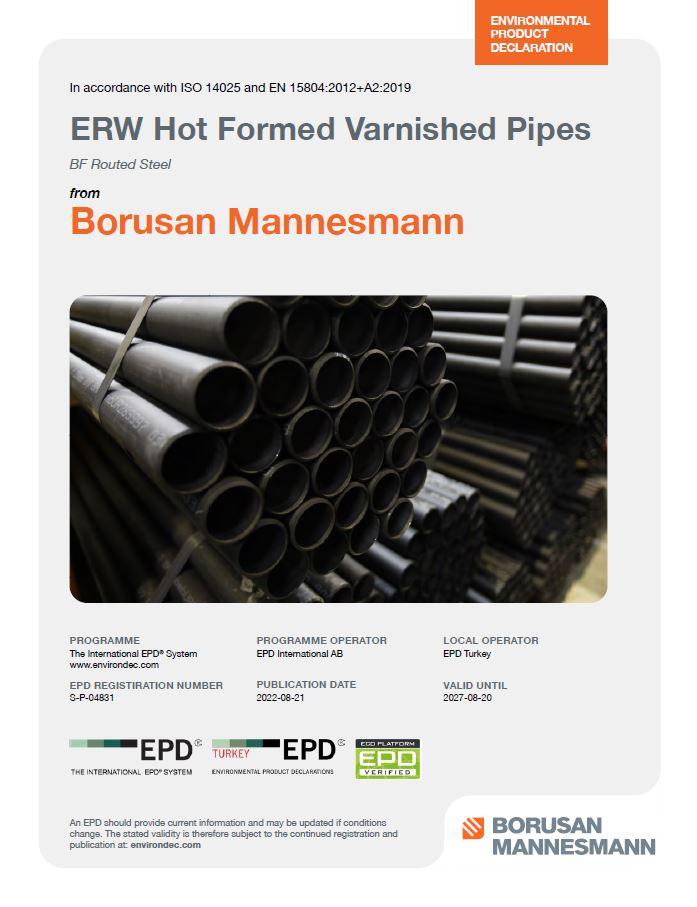 ERW Hot Formed Varnished Pipes