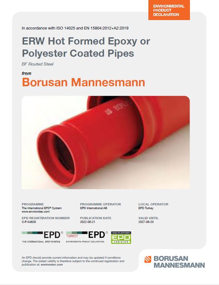 ERW Hot Formed Epoxy or Polyester Coated Pipes