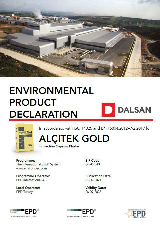 ALÇITEK GOLD - Projection Gypsum Plaster