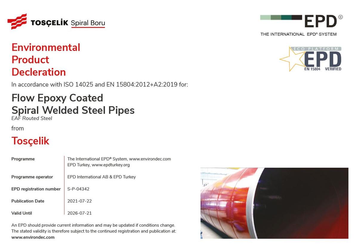 Flow Epoxy Coated Spiral Welded Steel Pipes