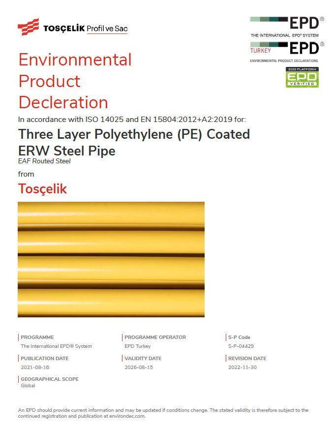 Three Layer Polyethylene (PE) Coated ERW Steel Pipe