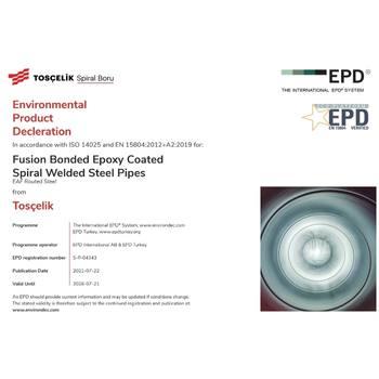 Fusion Bonded Epoxy Coated Spiral Welded Steel Pipes