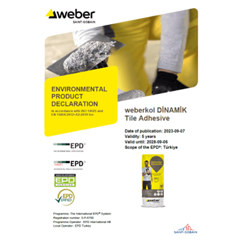 weberkol DİNAMİK Tile Adhesive