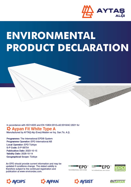 Aypan Fit White Type A Plasterboard
