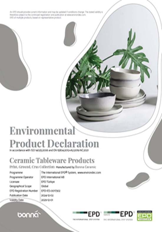 Ceramic Tableware Products (Print, Ground, Cras Collection)