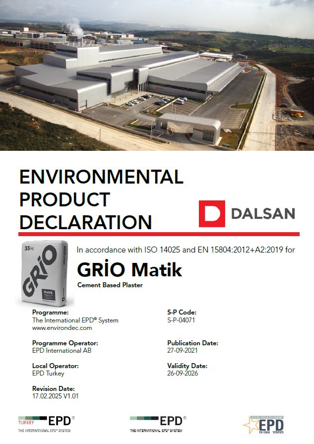 GRİO Matik – Cement Based Plaster