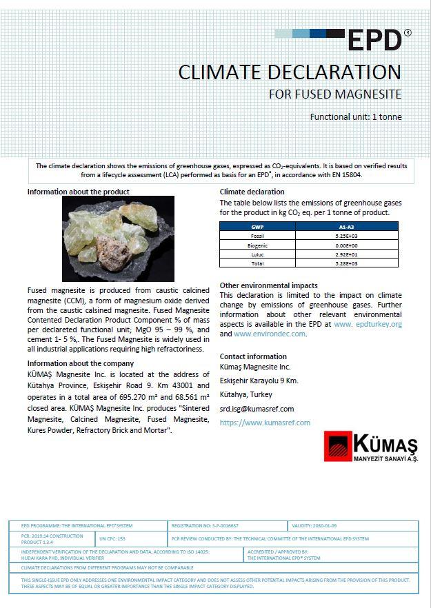 FUSED MAGNESITE