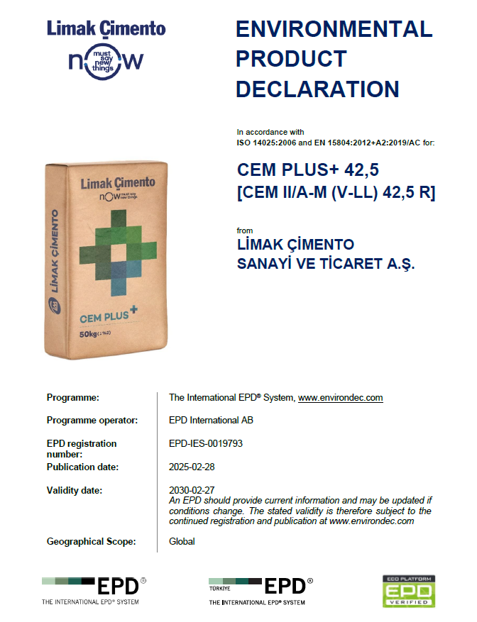 CEM PLUS+ 42,5 [CEM II/A-M (V-LL) 42,5 R]-ANKA PLANT