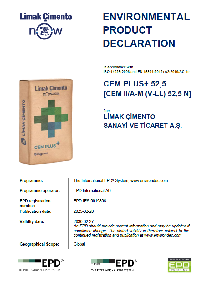 LİMAK ÇİMENTO SANAYİ VE TİCARET A.Ş.
