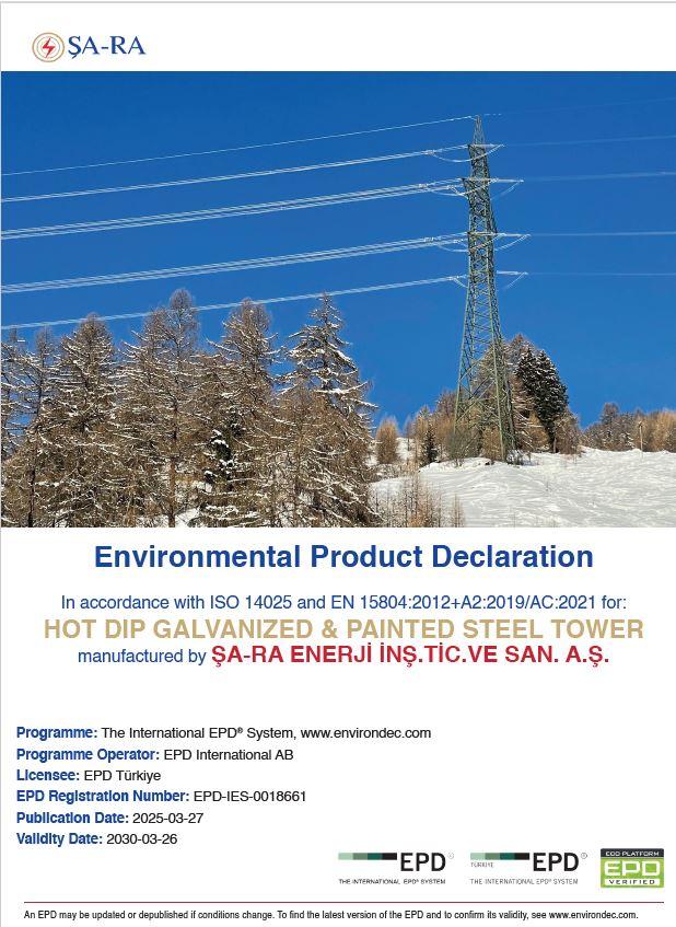 HOT DIP GALVANIZED & PAINTED STEEL TOWER