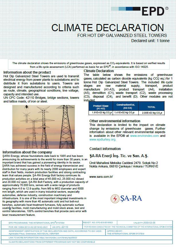 ŞA-RA Enerji İnşaat Tic. ve San. A.Ş.