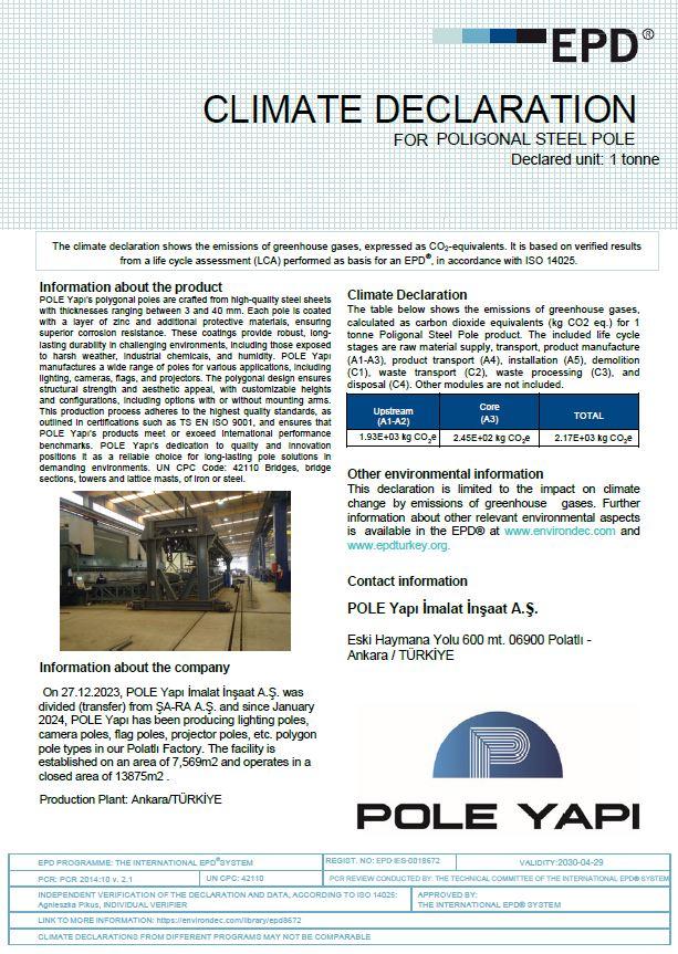 POLIGONAL STEEL POLE