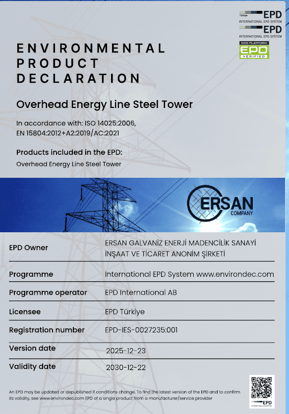 Overhead Energy Line Steel Tower