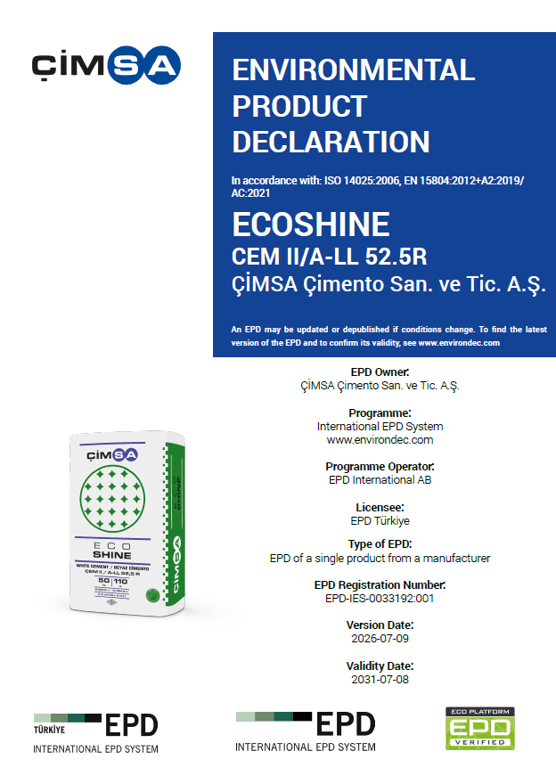 ECOSHINE CEM II/A-LL 52.5R (Mersin)