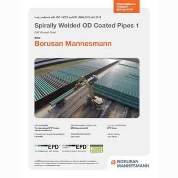 Spirally Welded OD Coated Pipes 1