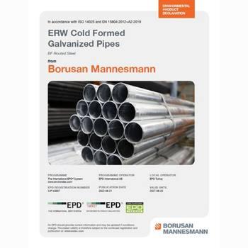 ERW Cold Formed Galvanized Pipes