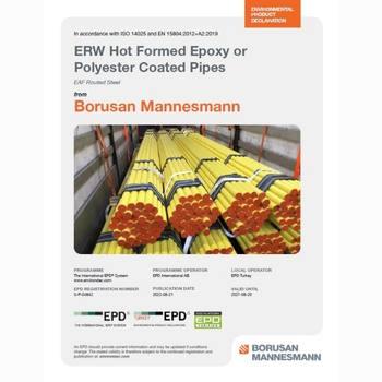 ERW Hot Formed Epoxy or Polyester Coated Pipes