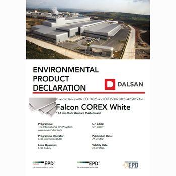 Falcon COREX Beyaz 12,5 mm Alçı Levha