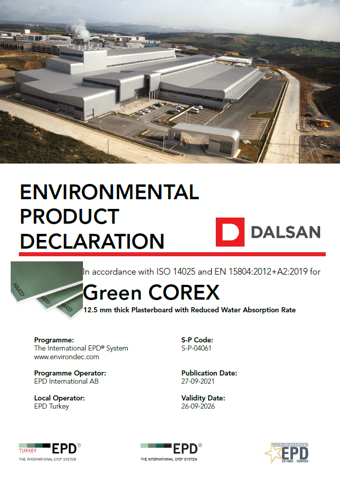 Green COREX 12,5 mm Plasterboard