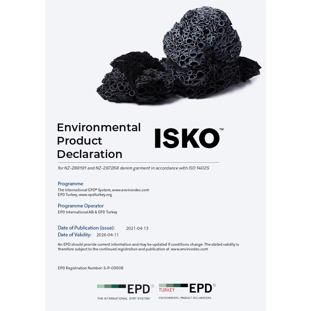 ISKO NZ-288191 and NZ-287268 Denim Garment
