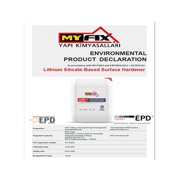 Lithuim Silicate-Based Surface Hardener