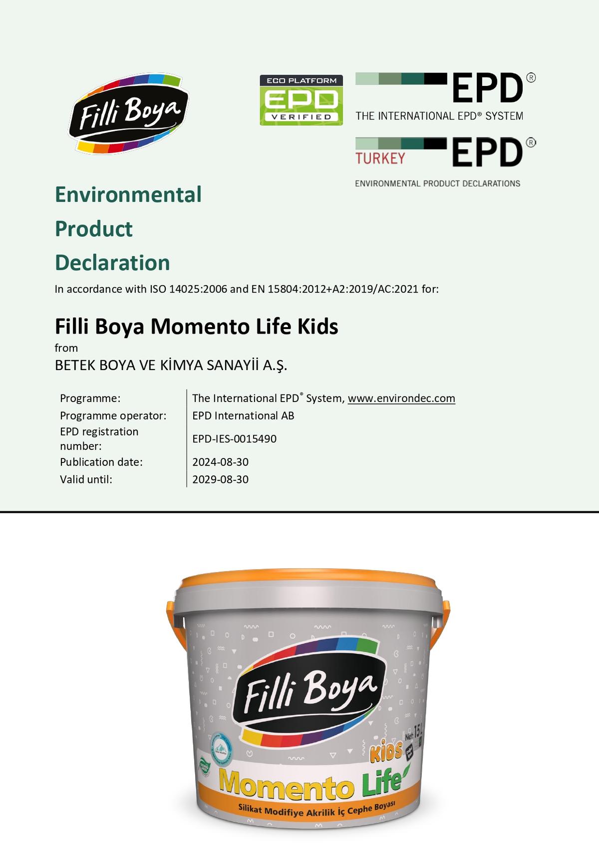 Filli Boya Momento Life Kids