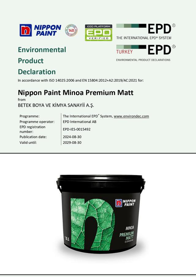 Nippon Paint Minoa Premium Matt