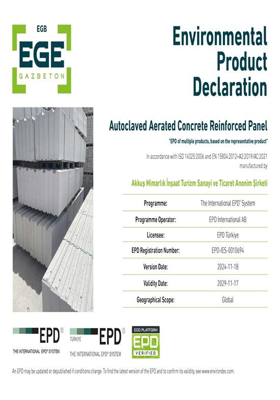 Autoclaved Aerated Concrete Reinforced Panel