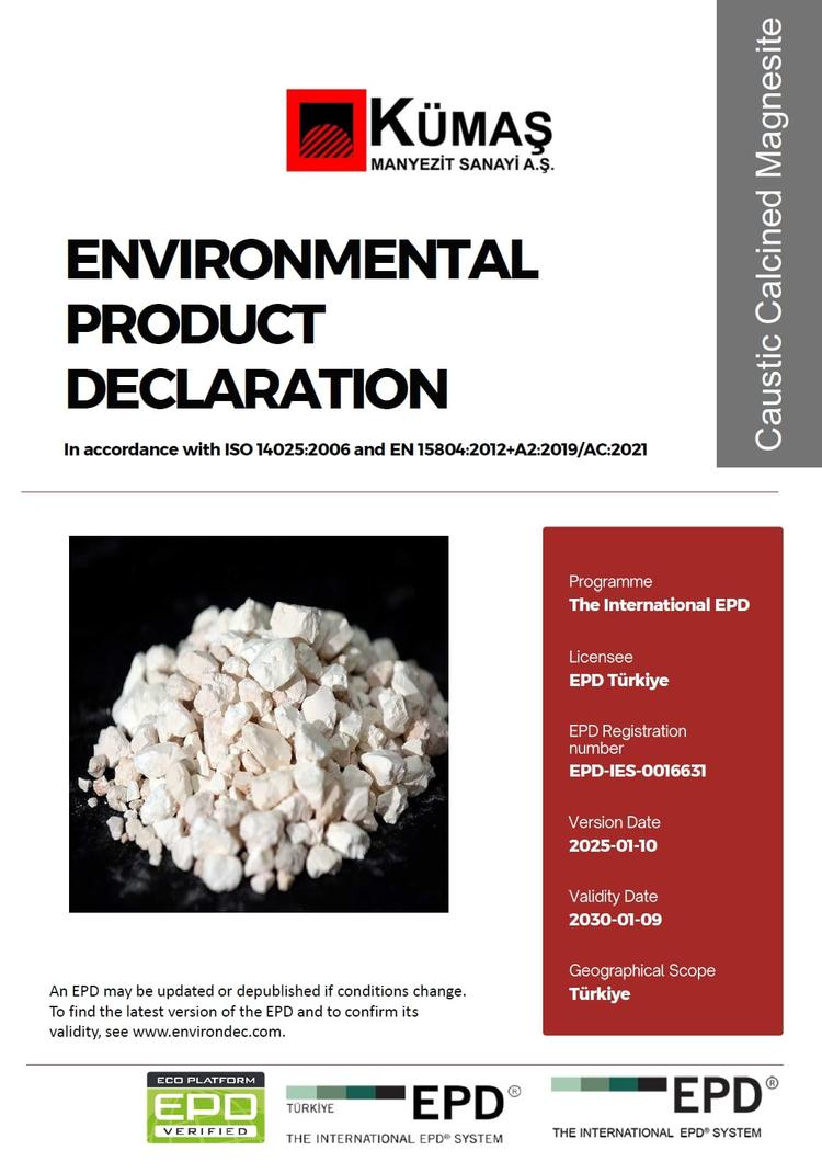 KÜMAŞ Manyezit Sanayi A.Ş. KÜMAŞ Manyezit Sanayi A.Ş.