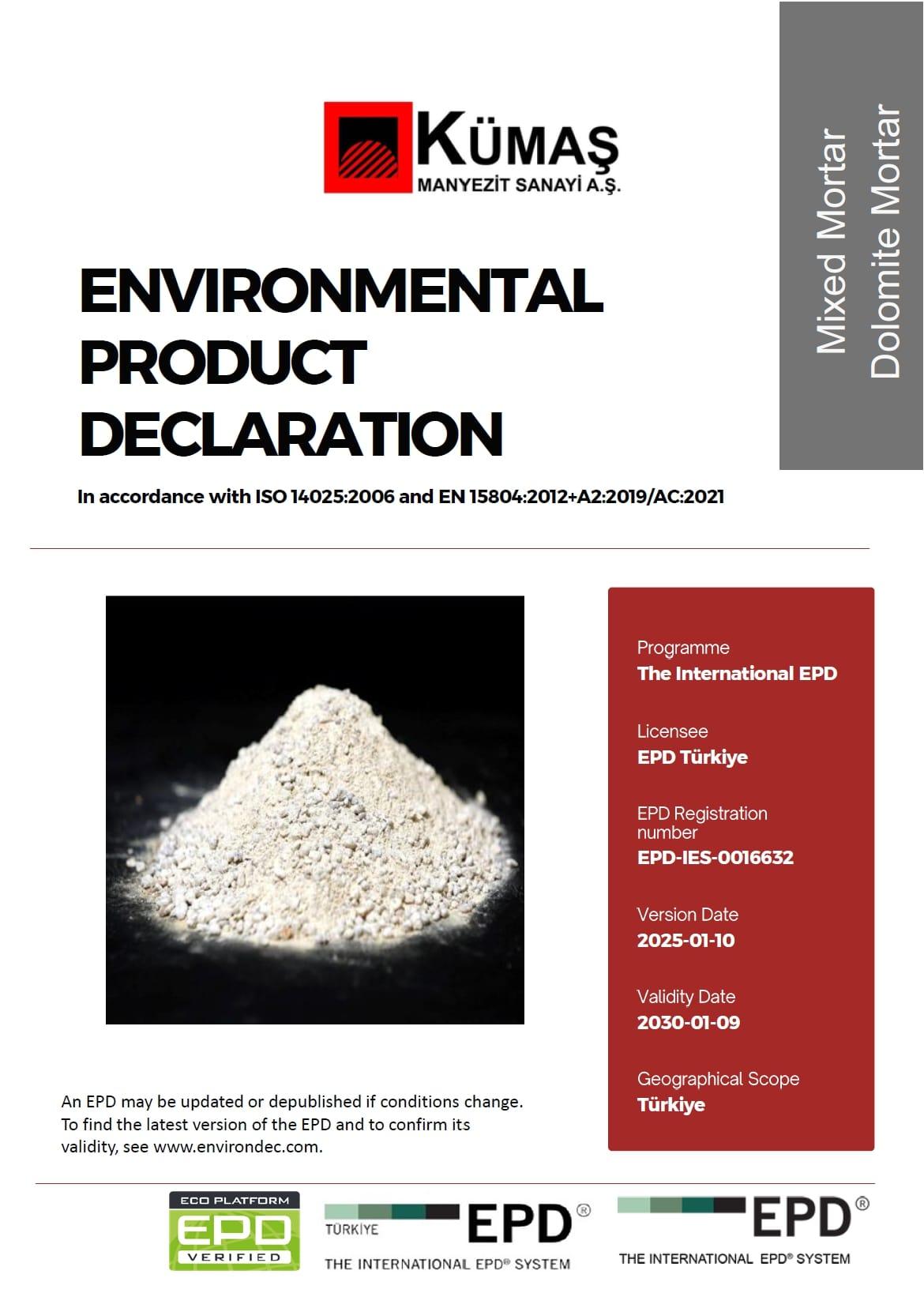 Mixed Mortar Dolomite Mortar