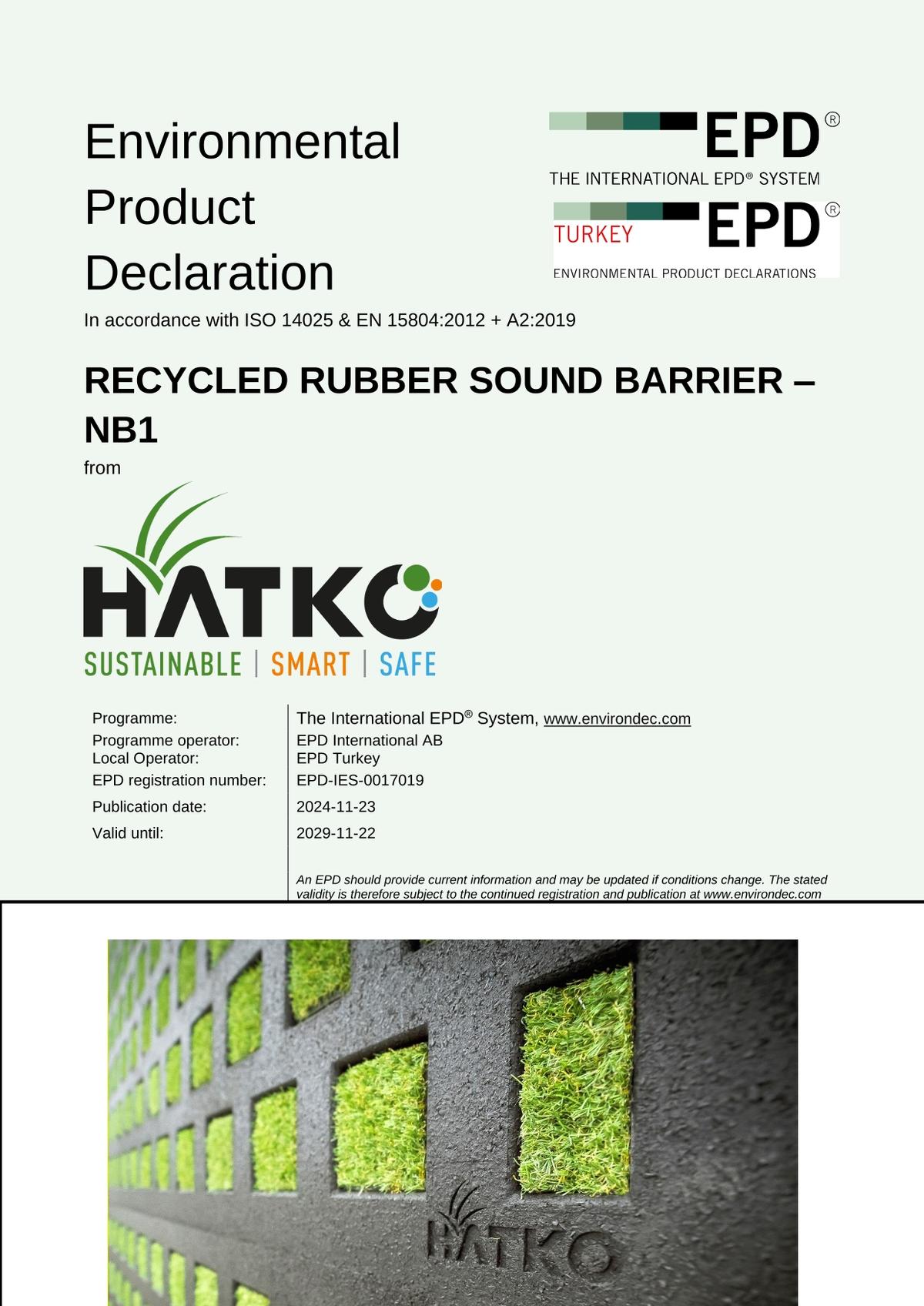 RECYCLED RUBBER SOUND BARRIER – NB1