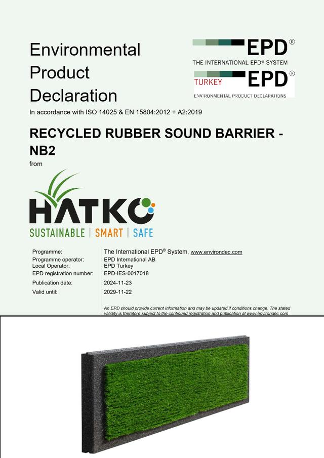 RECYCLED RUBBER SOUND BARRIER - NB2