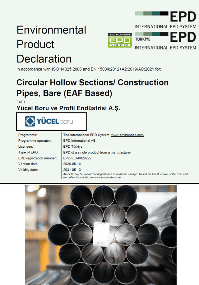 Circular Hollow Sections/ Construction Pipes, Bare (EAF Based)