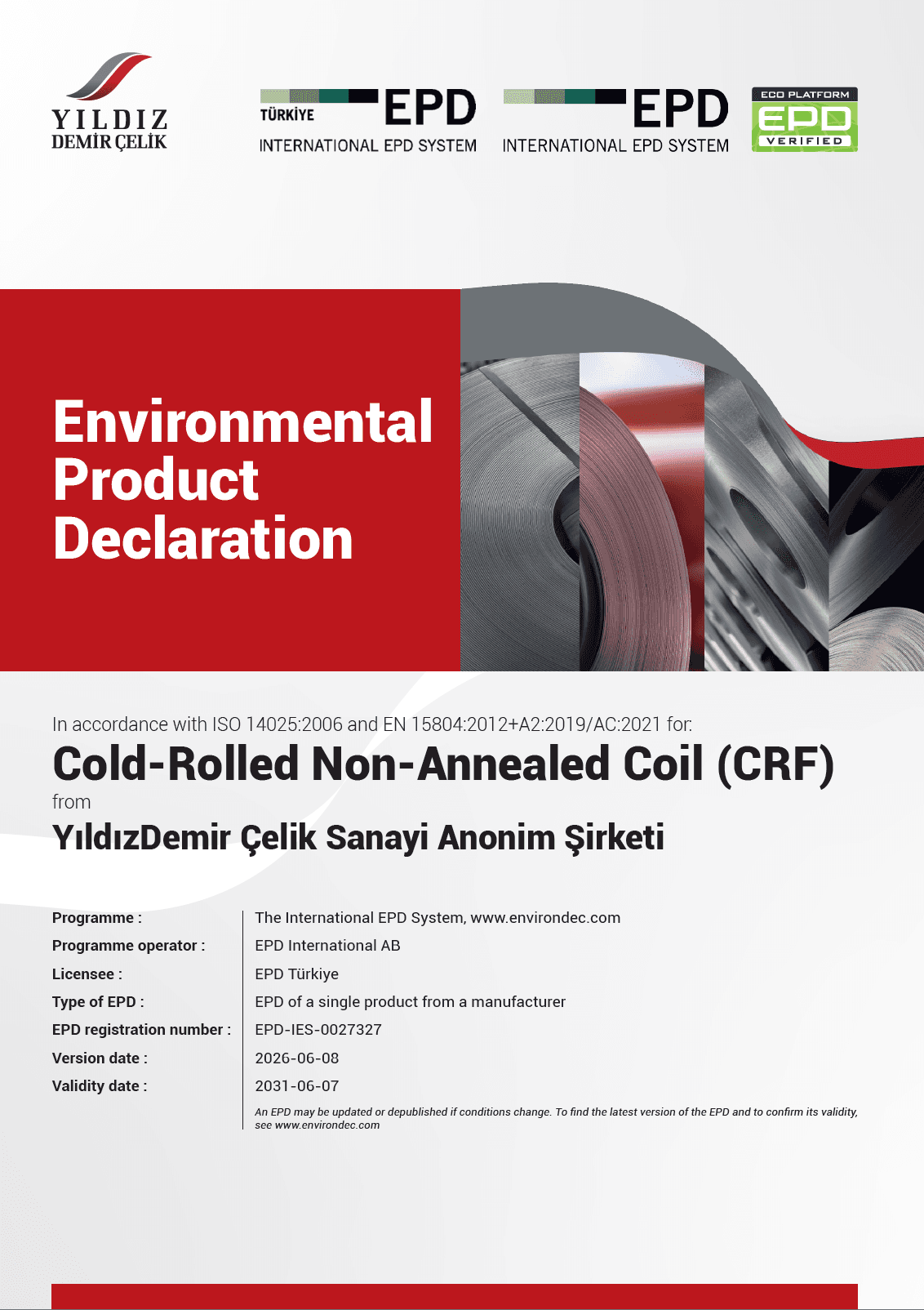 Cold-Rolled Non-Annealed Coil (CRF)